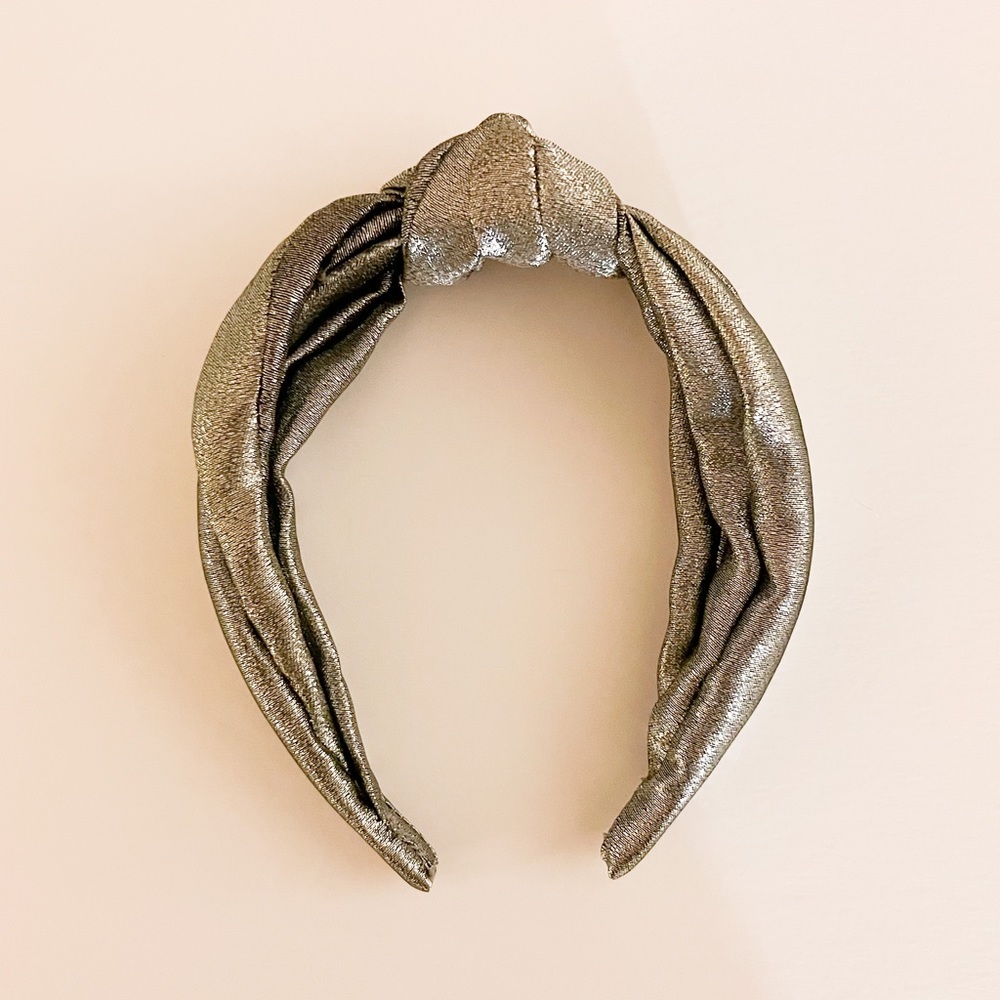 JCrew Silver Metallic Headband - new